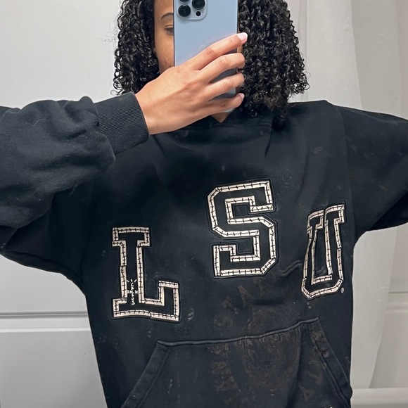 Black LSU Travis Scott Hoodie - Picture 1 of 6